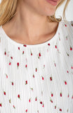 WHITE RED FLORAL