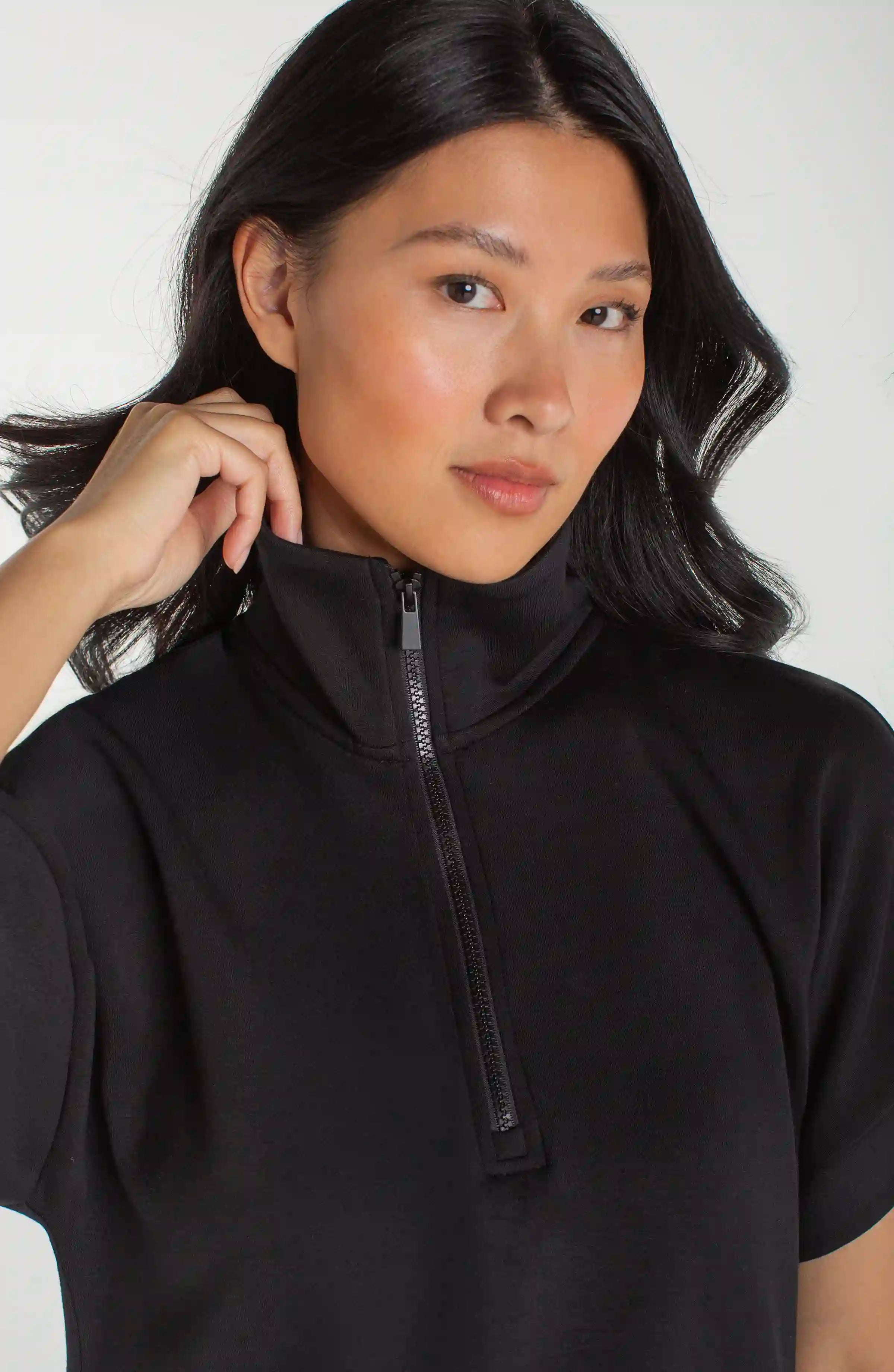 HALF ZIP POPOVER TOP – LIVERPOOL LOS ANGELES