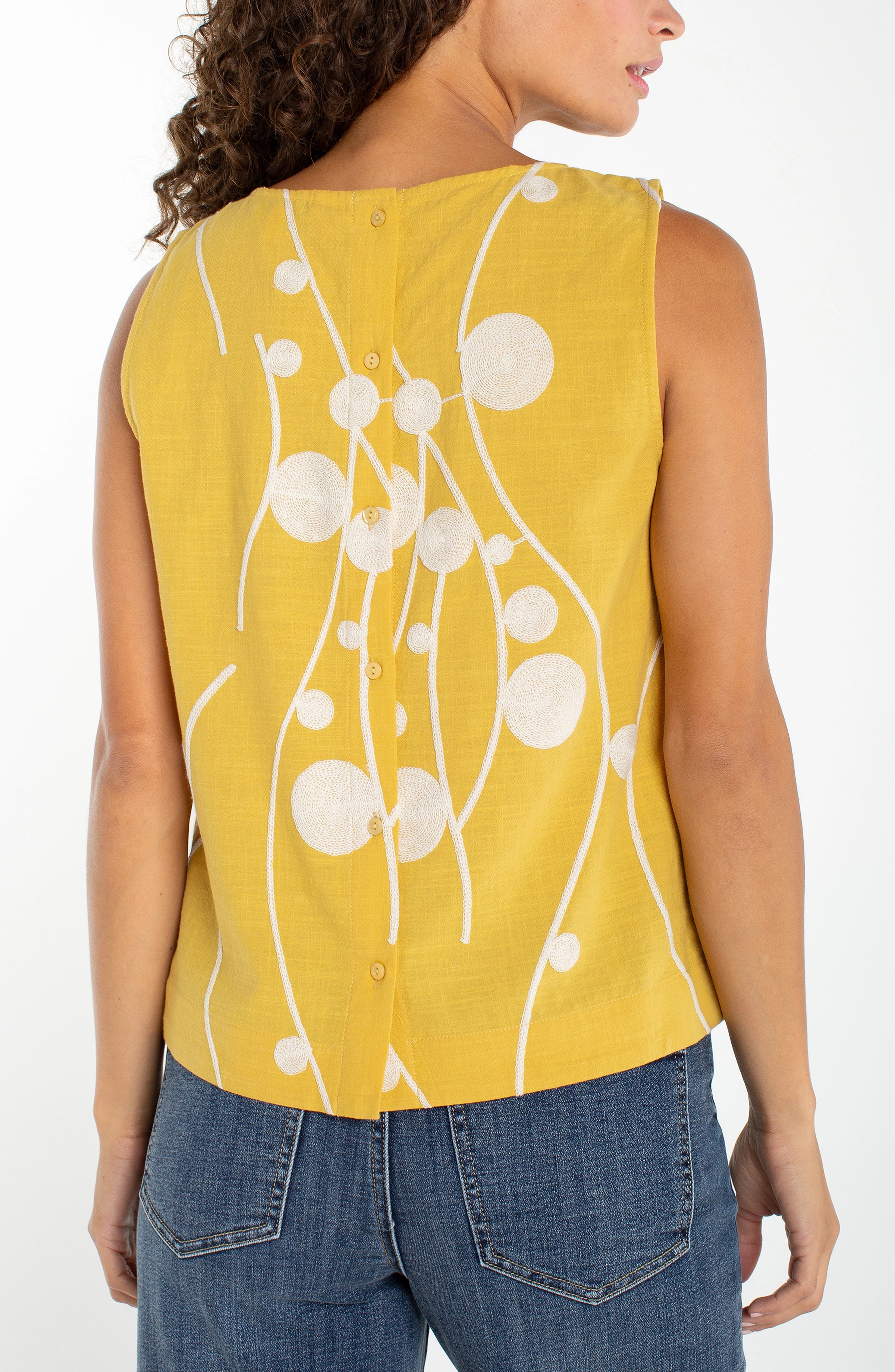 YELLOW CREAM EMBROIDERY
