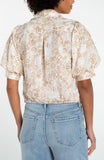 TAN WHITE FLORAL