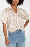 TAN WHITE FLORAL
