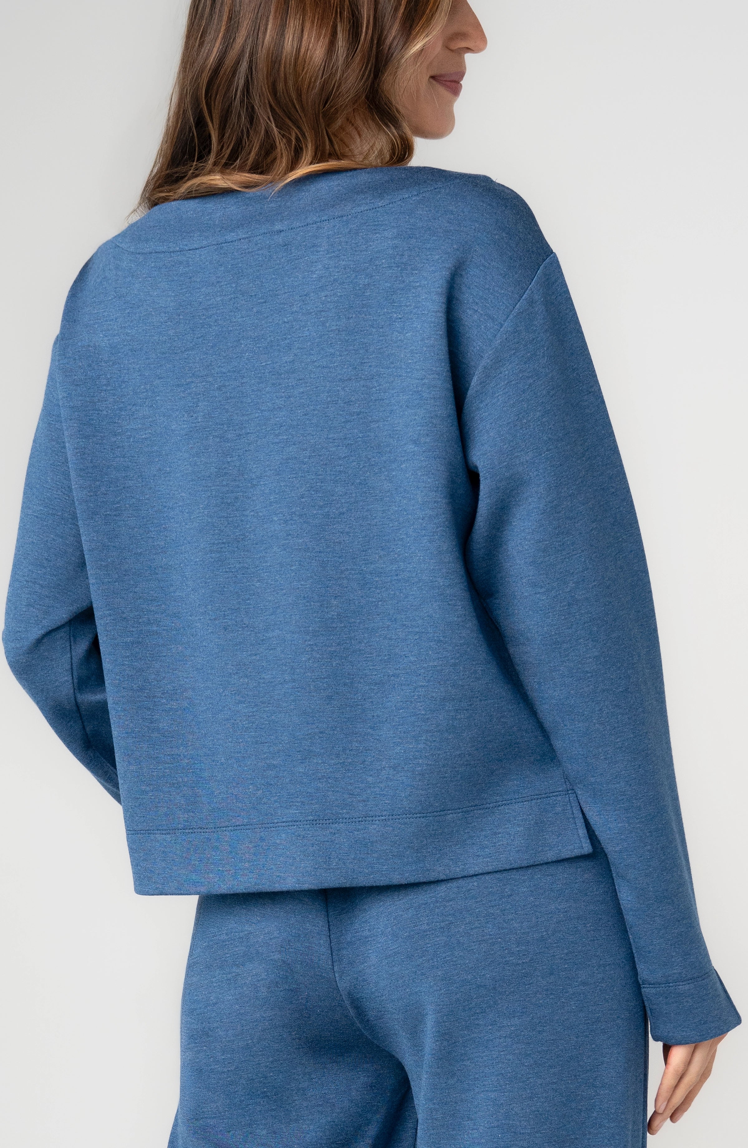 HEATHERED NAVY