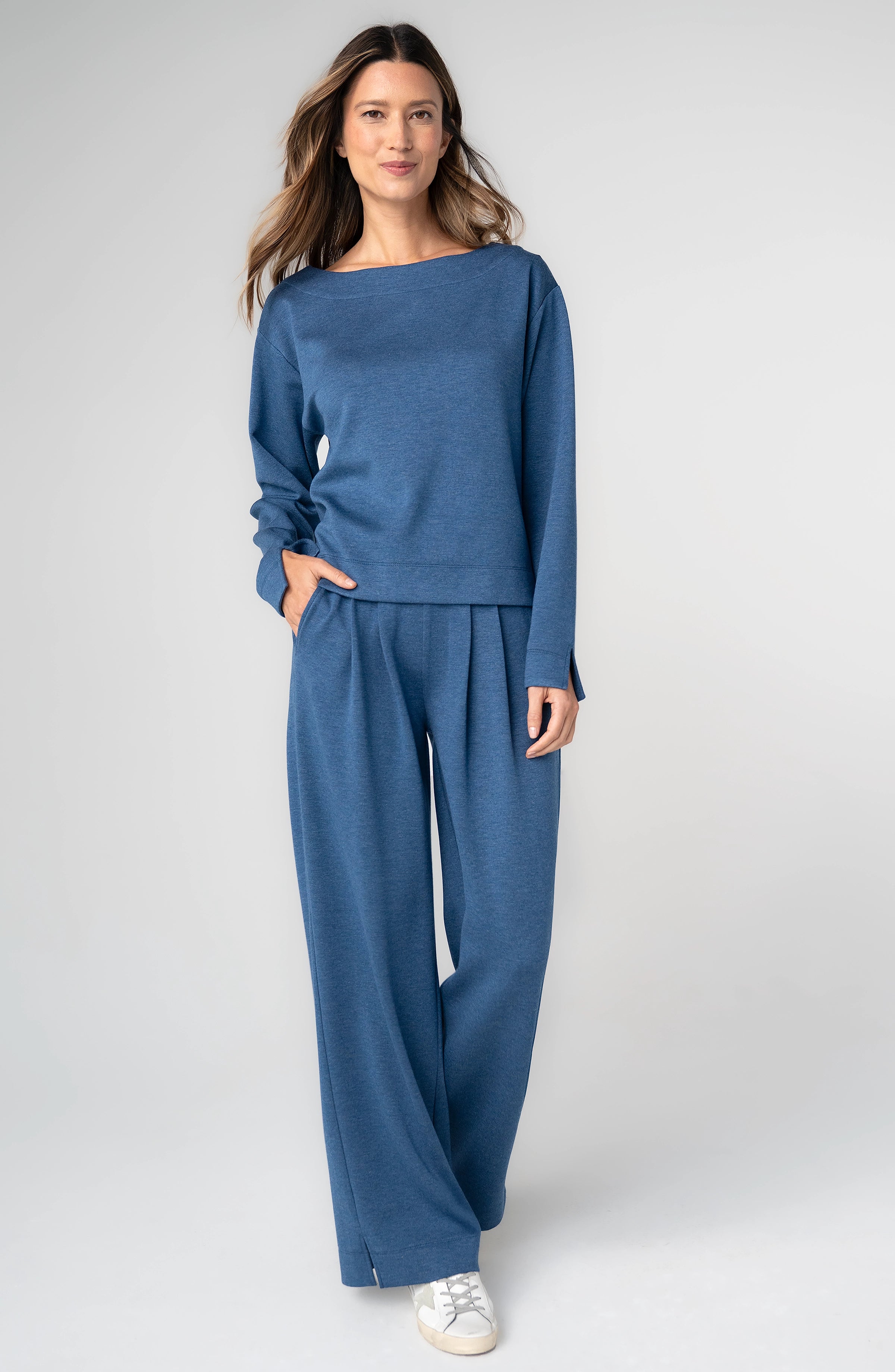 HEATHERED NAVY