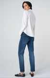 LONG SLEEVE BUTTON FRONT WOVEN SHIRT
