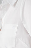 LONG SLEEVE BUTTON FRONT WOVEN SHIRT