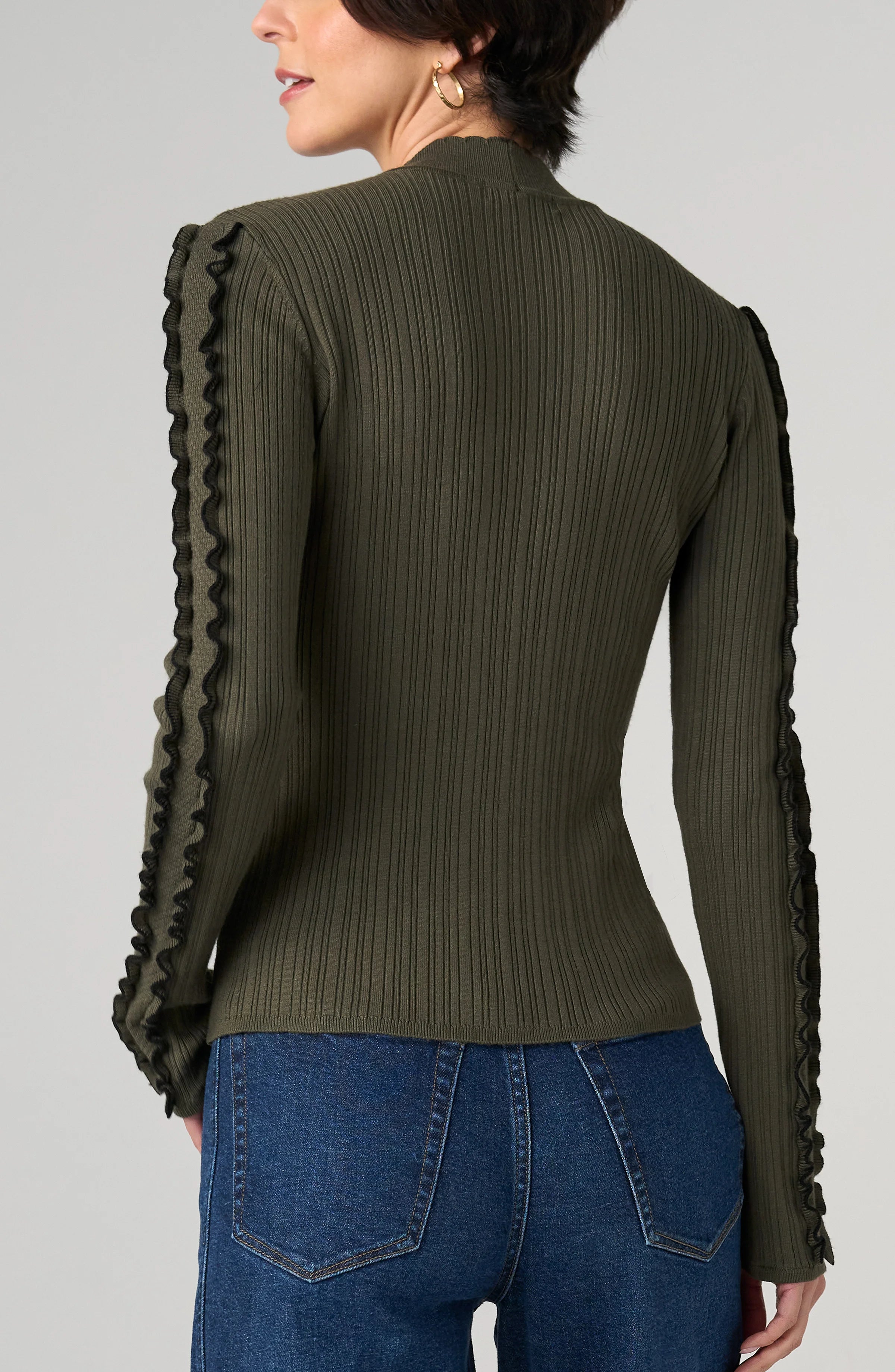 OLIVE WITH BLACK