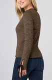 TAN BLACK STRIPE