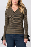 TAN BLACK STRIPE