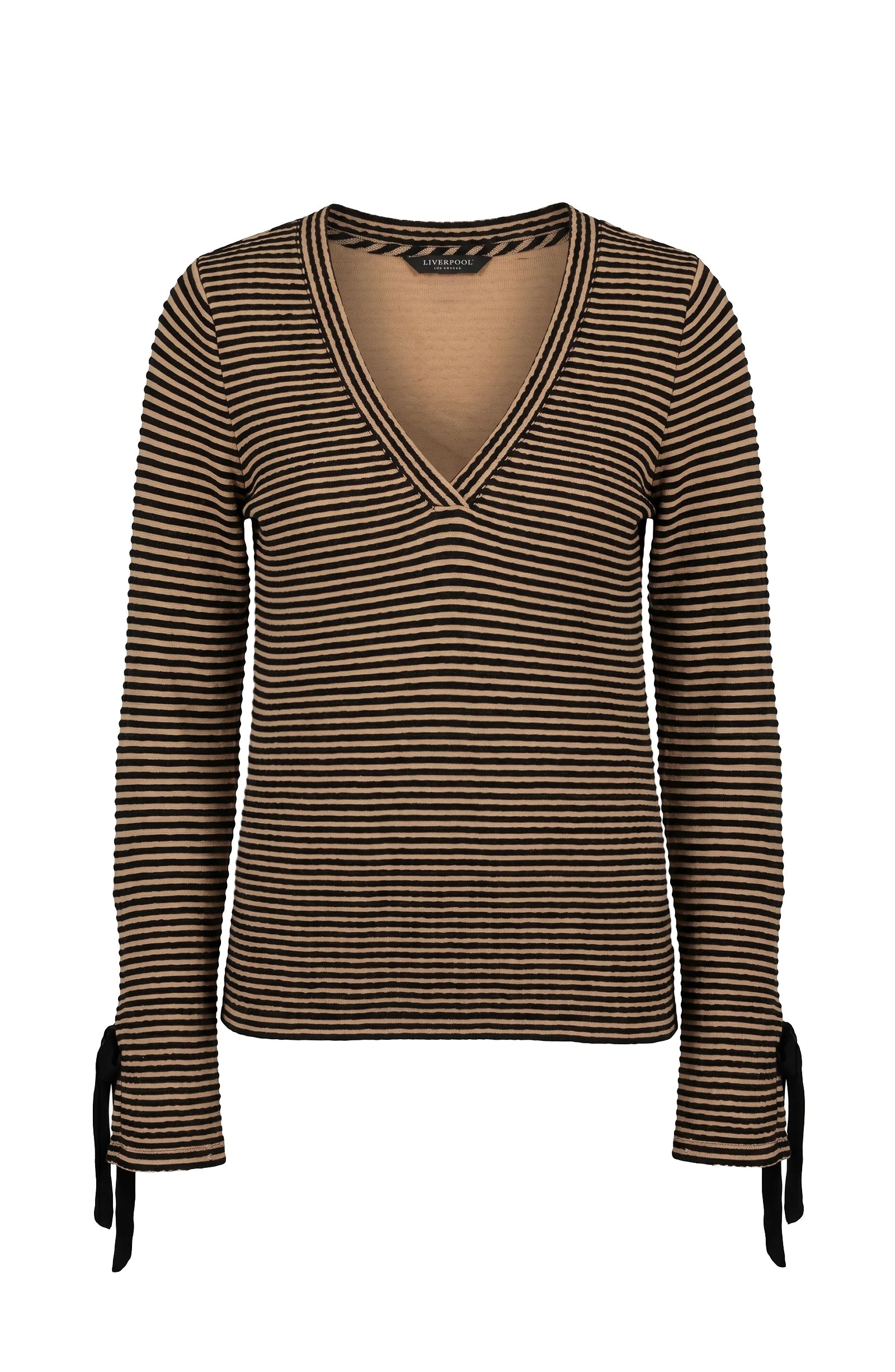 TAN BLACK STRIPE