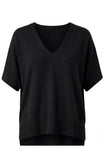 SHORT SLEEVE V-NECK DOLMAN SWEATER