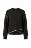 BLACK WITH LIGHT HEATHER GREY