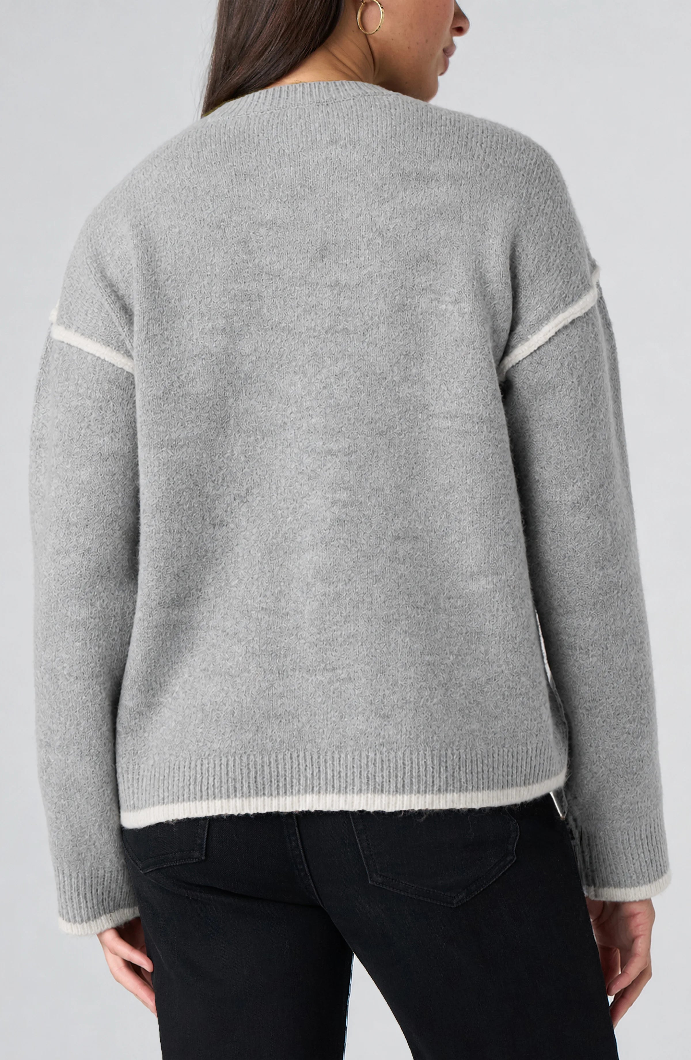 LIGHT HEATHER GREY WITH CREAM
