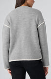 LIGHT HEATHER GREY WITH CREAM