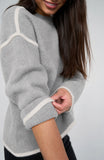 LIGHT HEATHER GREY WITH CREAM