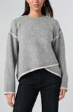 LIGHT HEATHER GREY WITH CREAM
