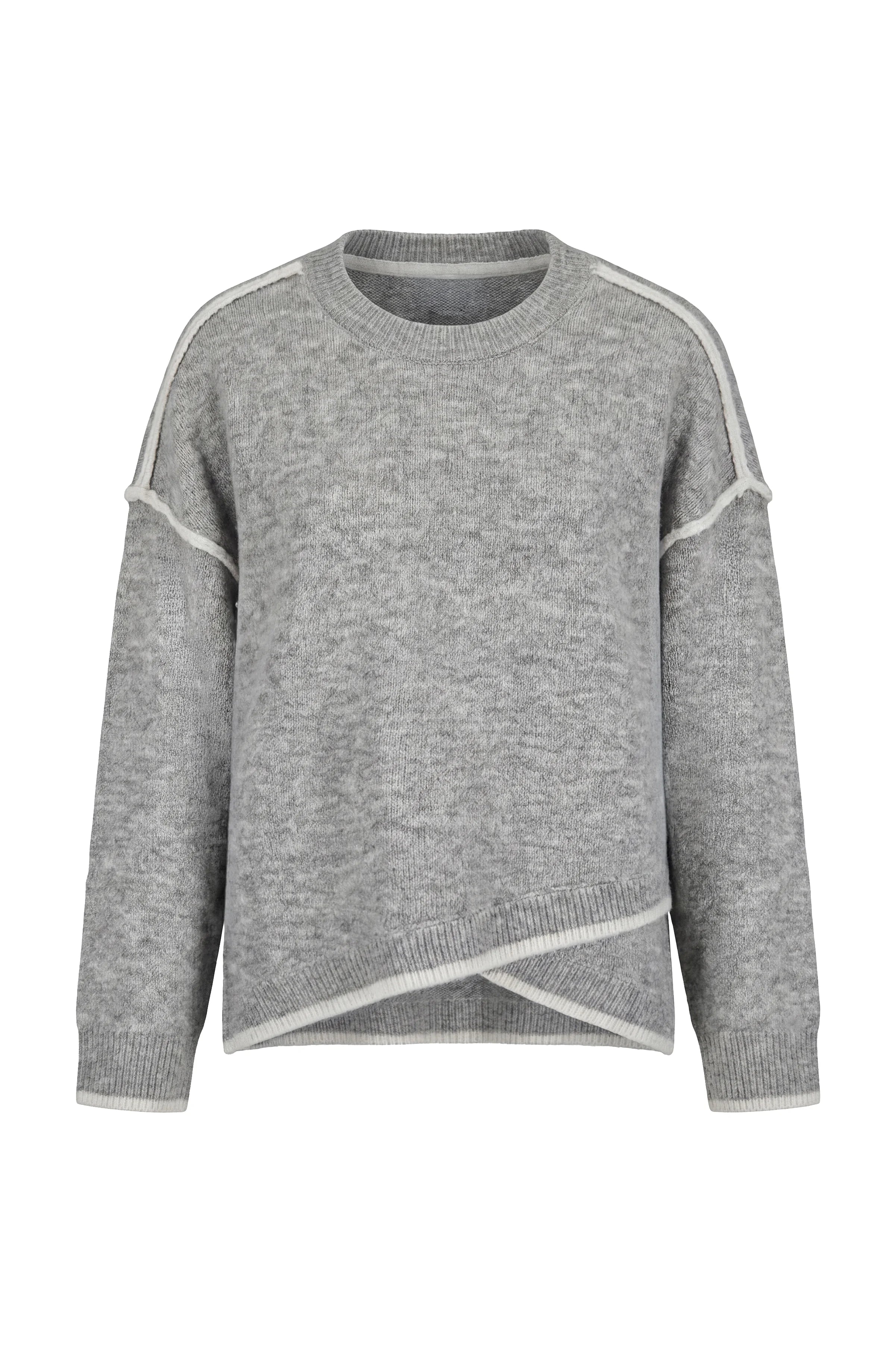 LIGHT HEATHER GREY WITH CREAM