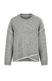 LIGHT HEATHER GREY WITH CREAM