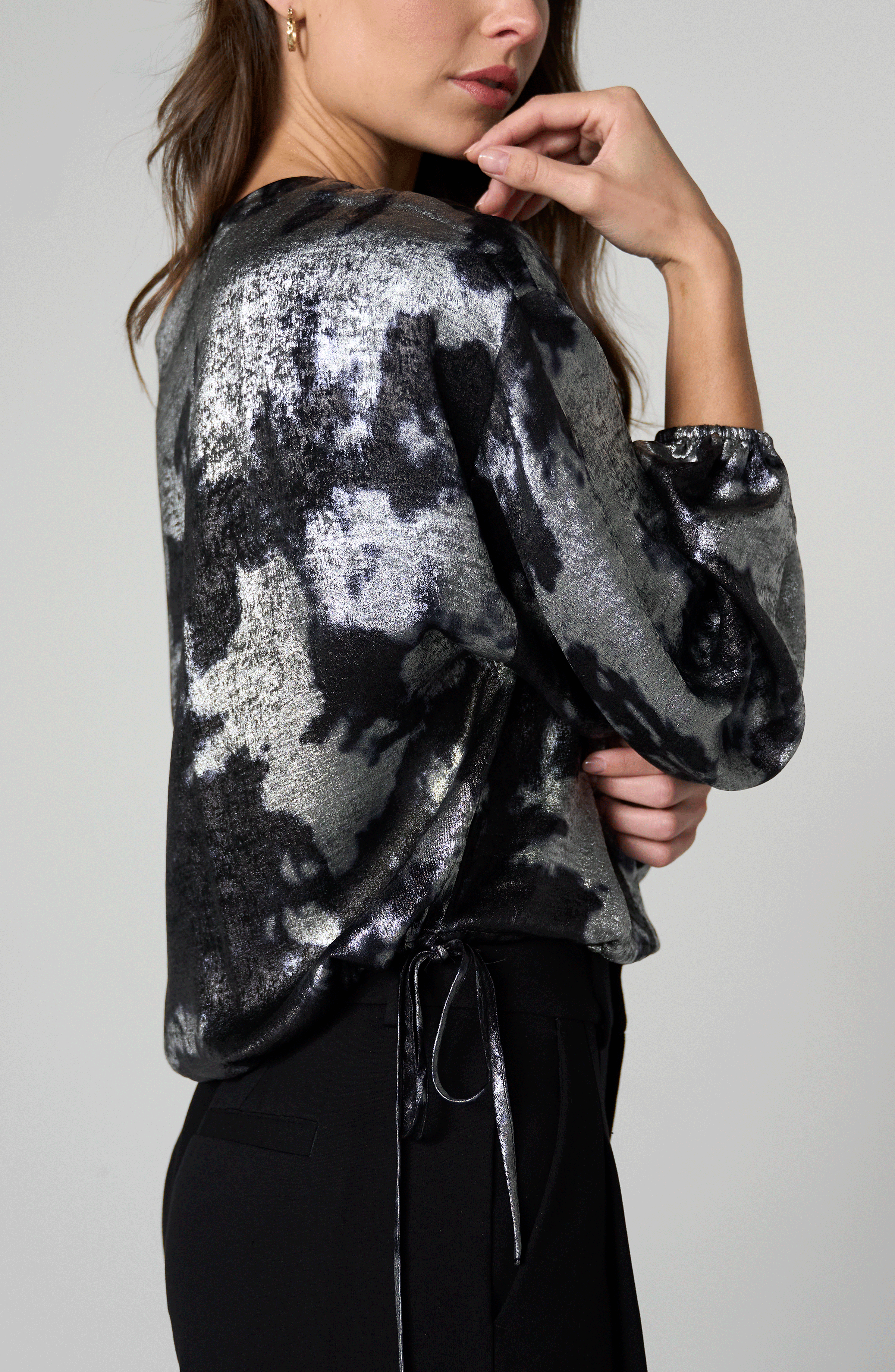 METALLIC SILVER BLACK