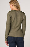 OLIVE CREAM STRIPE