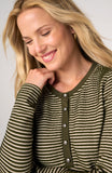 OLIVE CREAM STRIPE