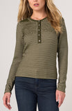 OLIVE CREAM STRIPE