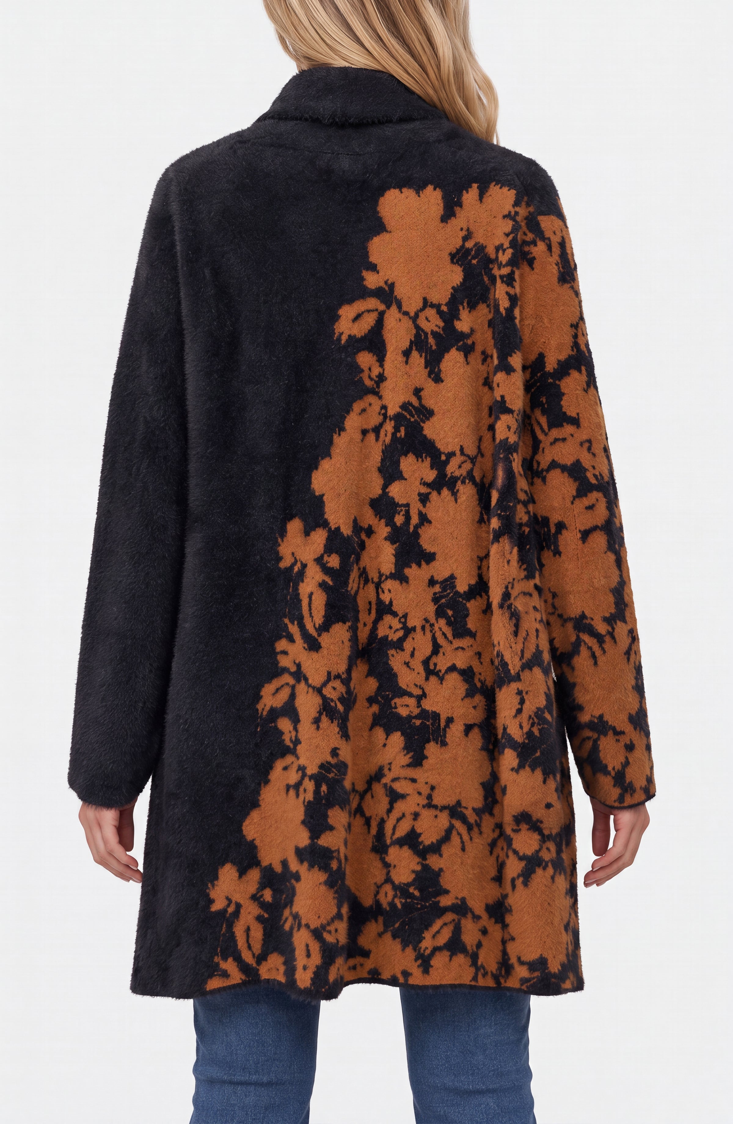BROWN BLACK FLORAL