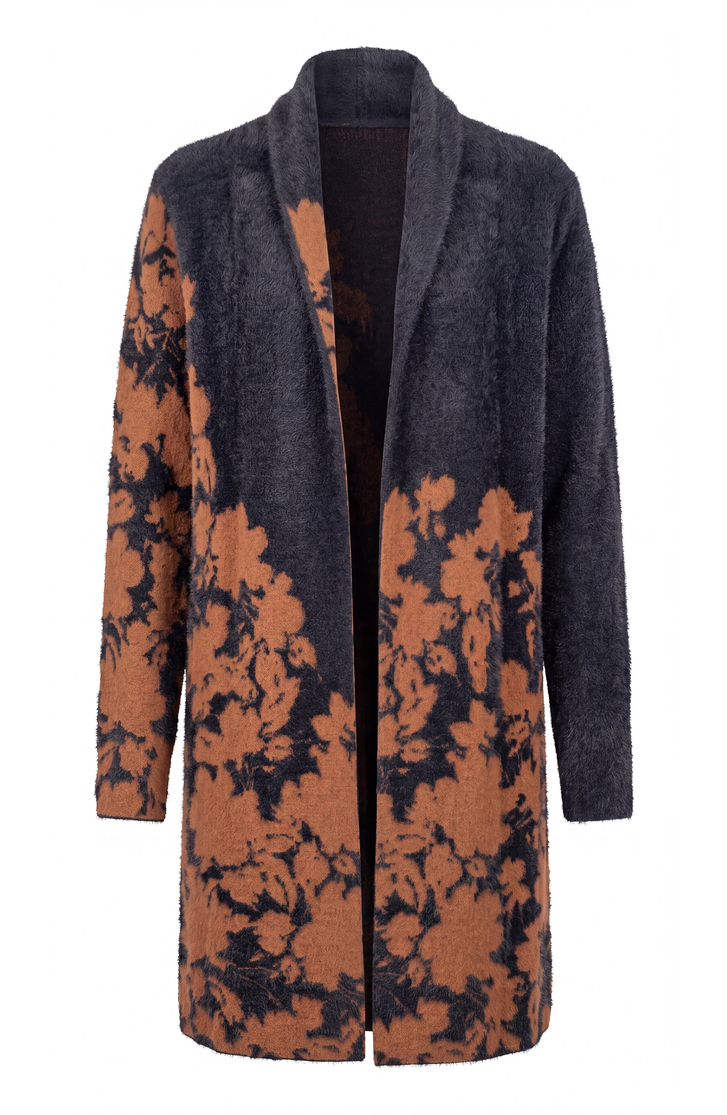 BROWN BLACK FLORAL