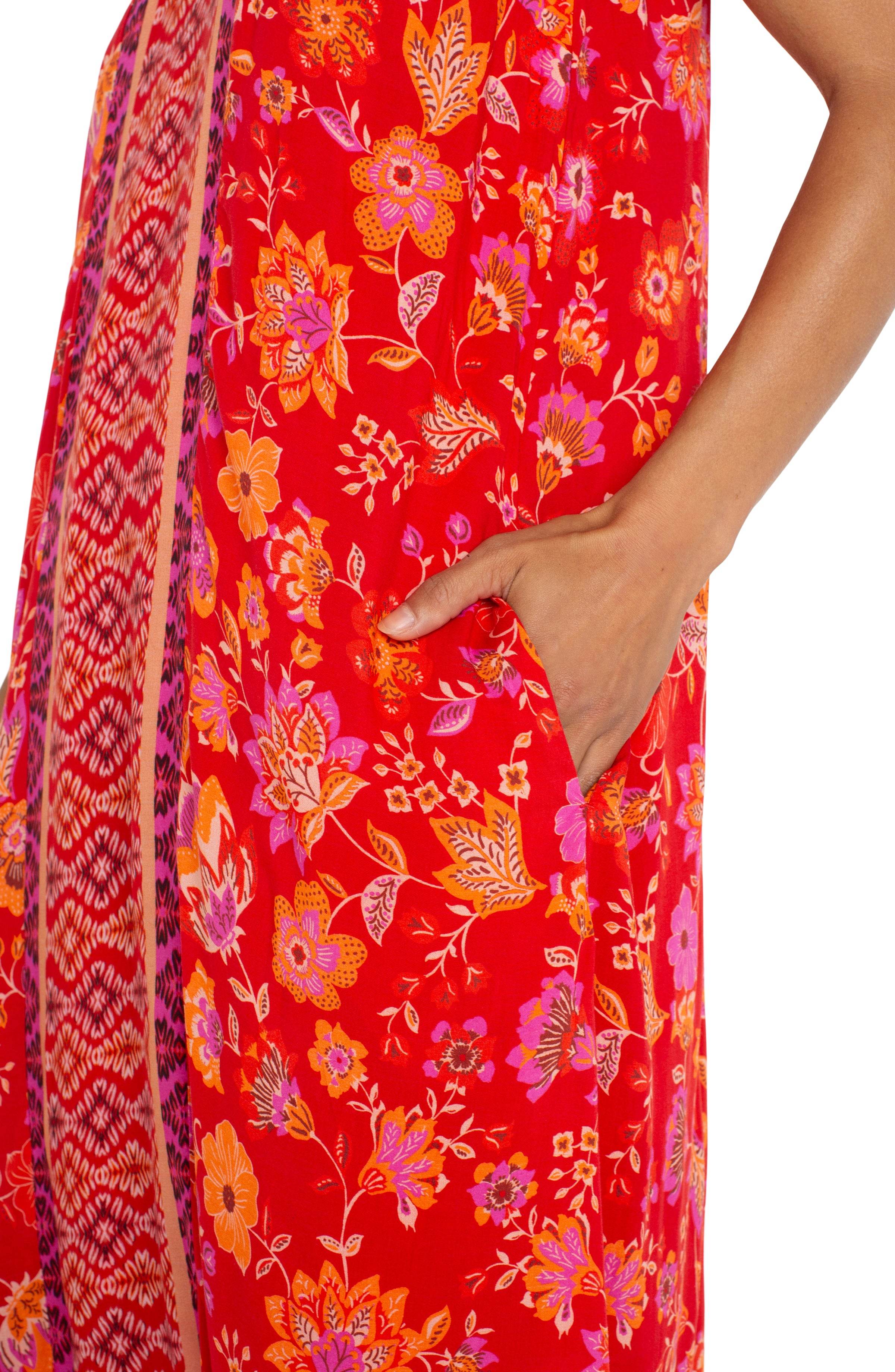 RED ORANGE FLORAL