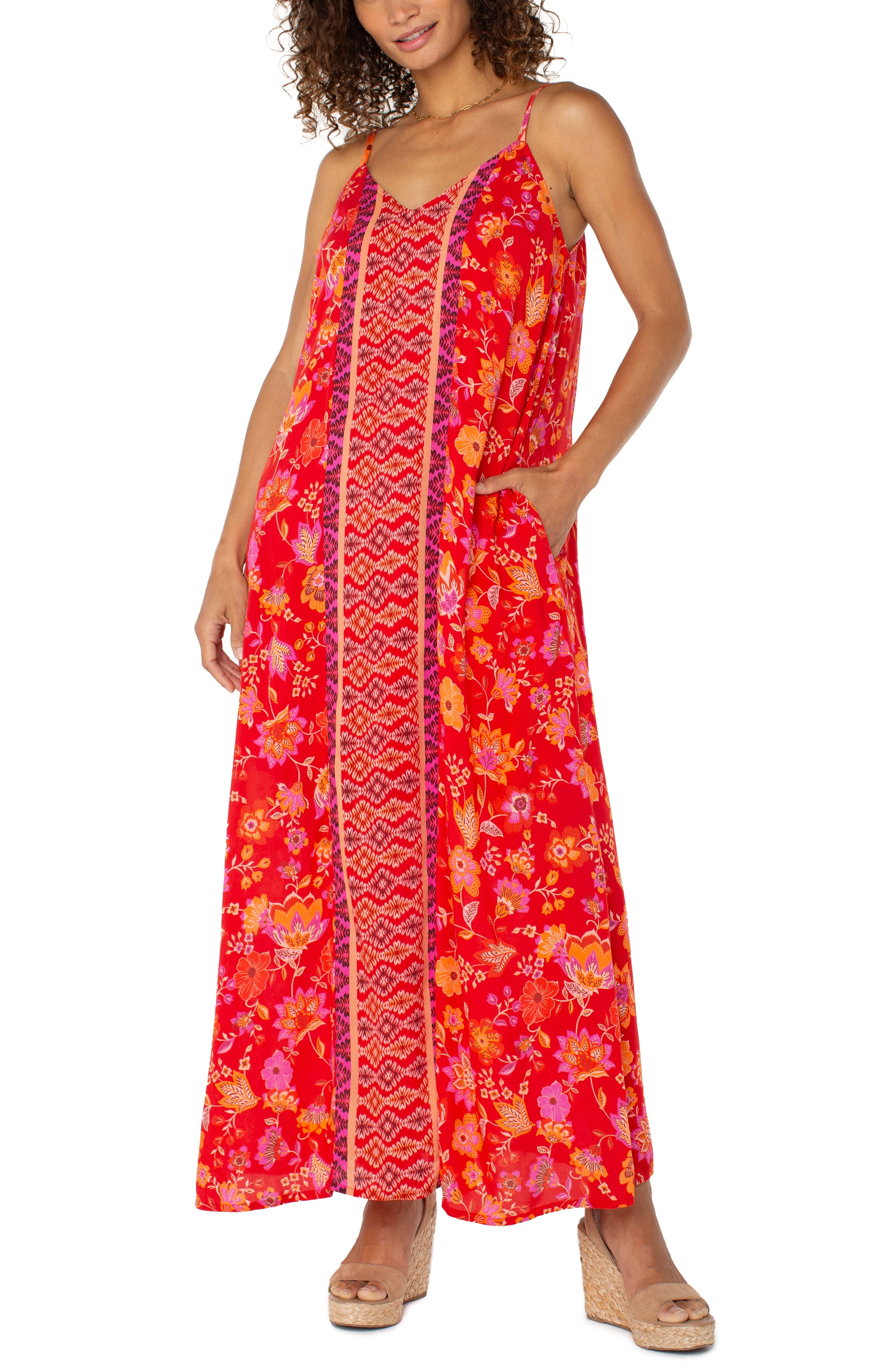 RED ORANGE FLORAL