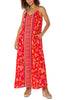 RED ORANGE FLORAL
