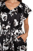 BLACK WHITE FLORAL