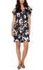BLACK WHITE FLORAL