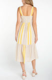 YELLOW CREAM BROWN STRIPE