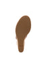 brown wedge sandal sole view