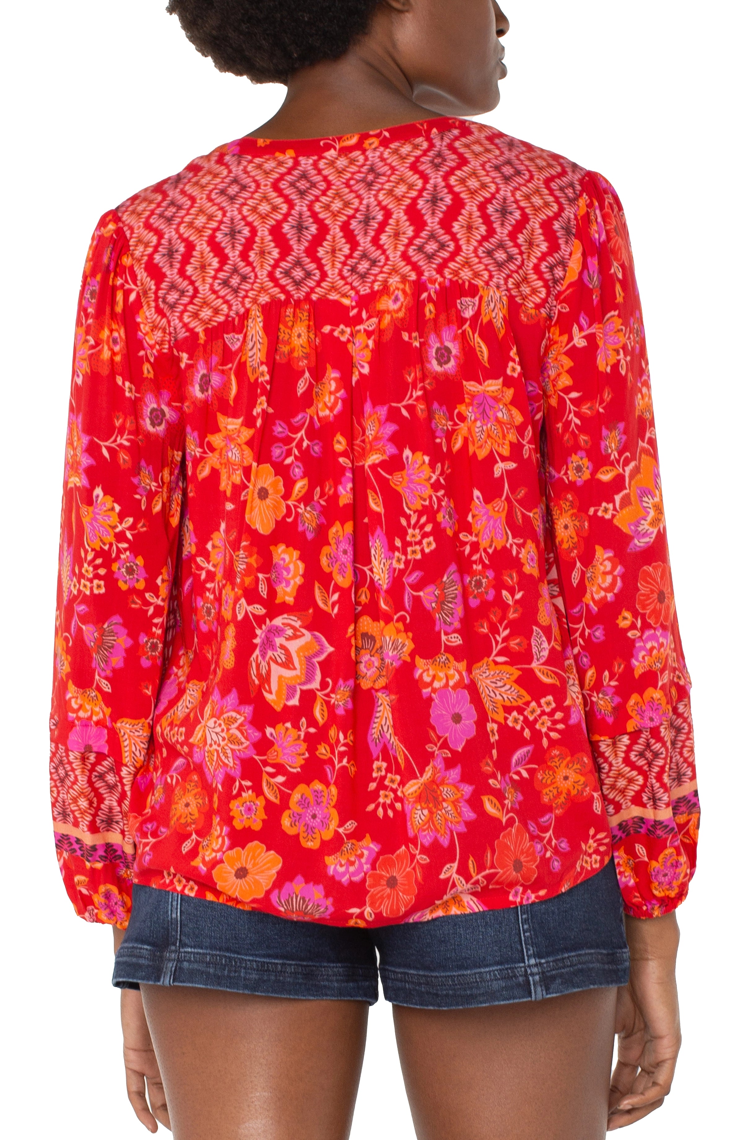 RED ORANGE FLORAL
