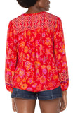 RED ORANGE FLORAL