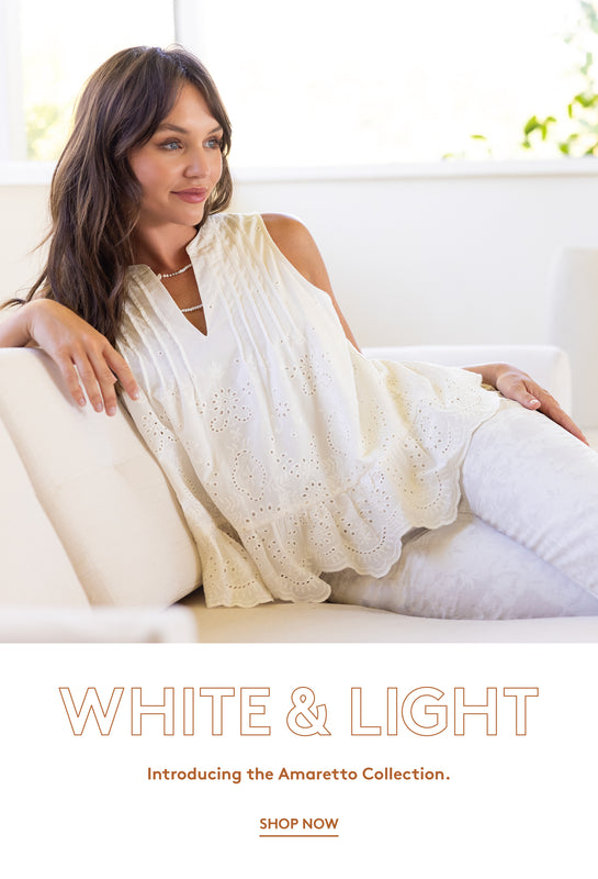 White & Light. Introducing our Amaretto Collection at Liverpool Los Angeles. 