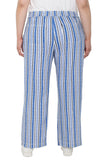 WHITE BLUE MULTI STRIPE