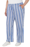 WHITE BLUE MULTI STRIPE