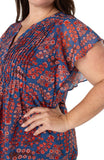 BLUE PINK FLORAL