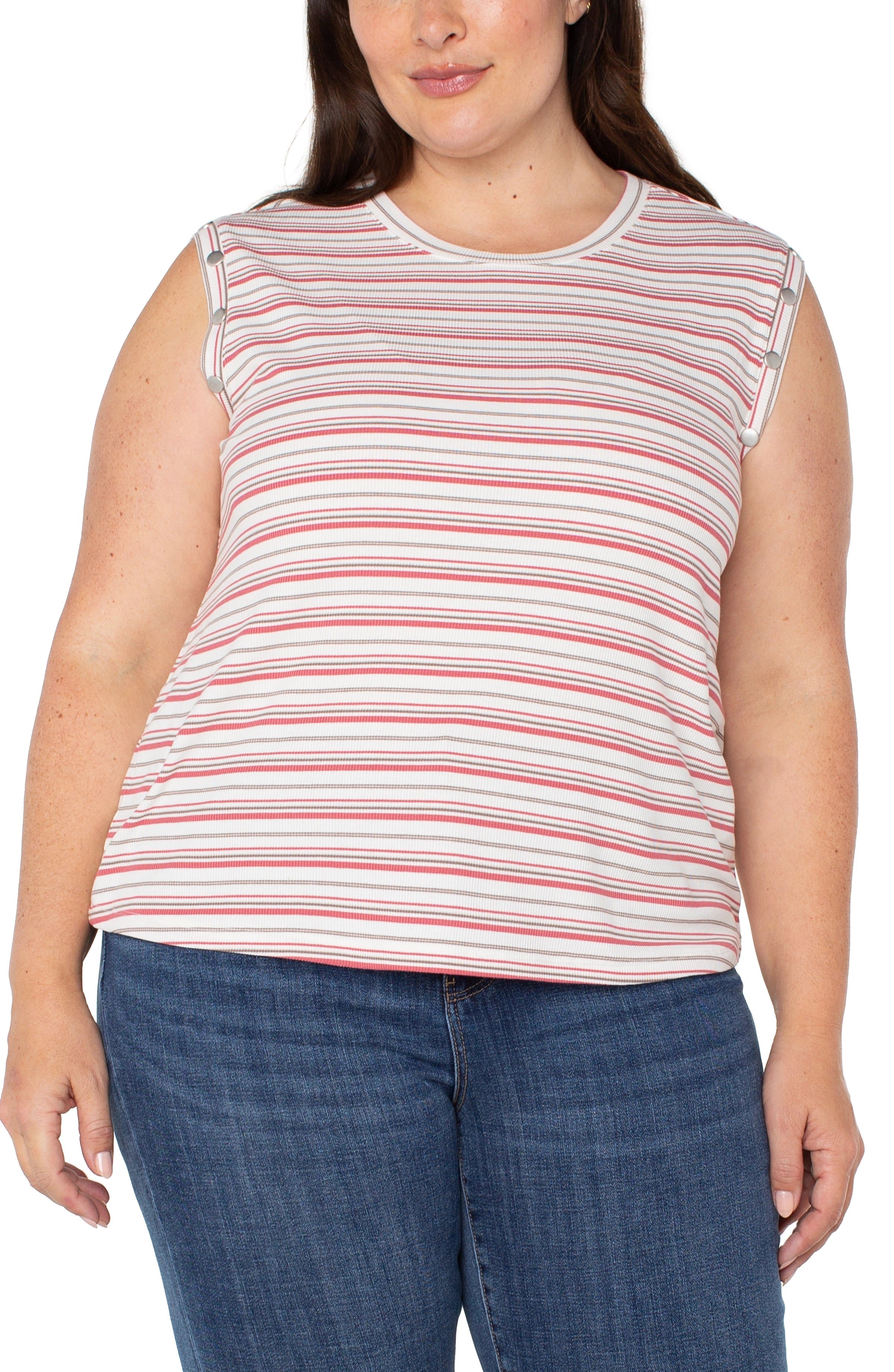 SLEEVELESS DOLMAN KNIT TOP