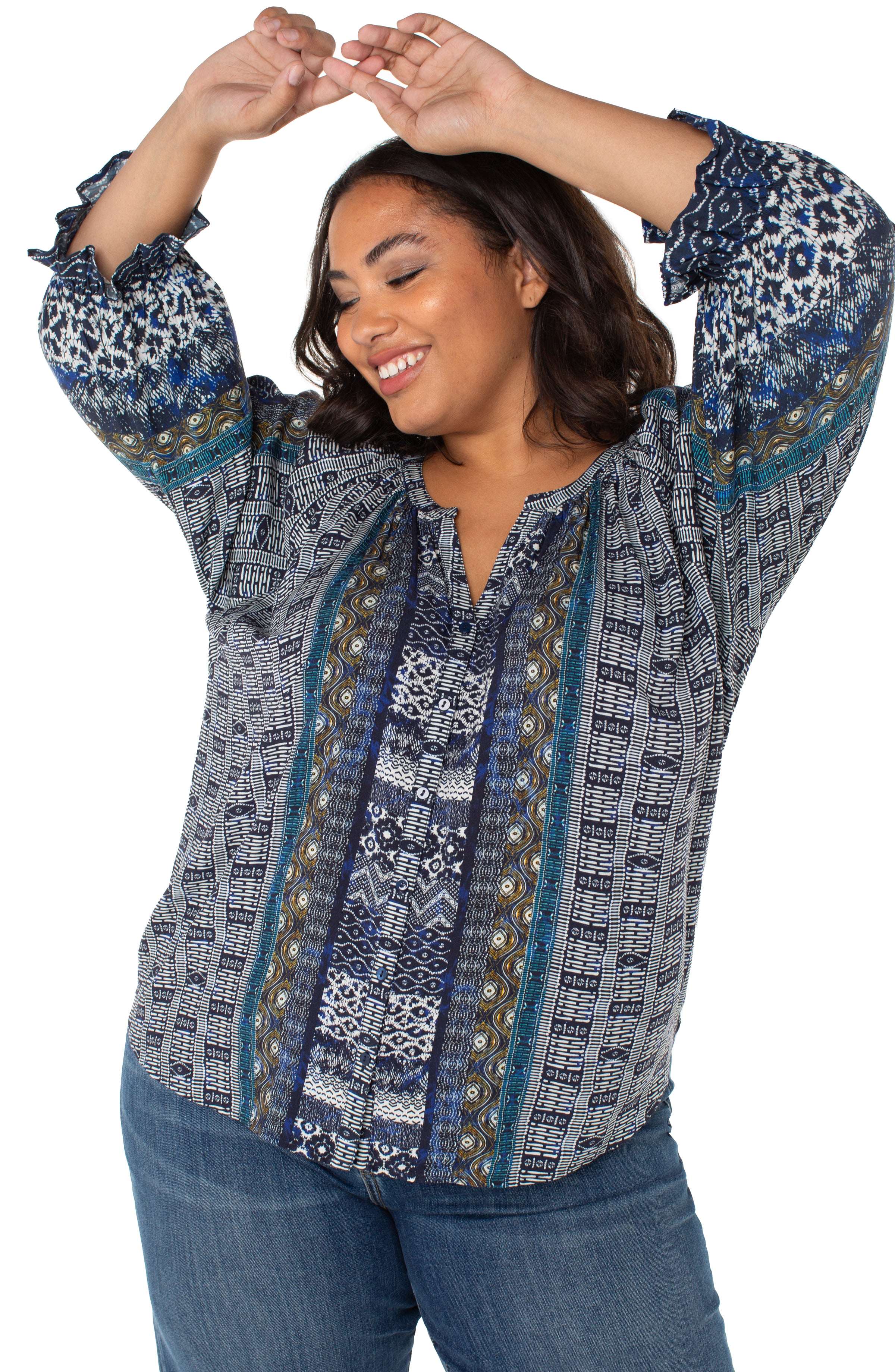 BLUE SHIBORI MULTI