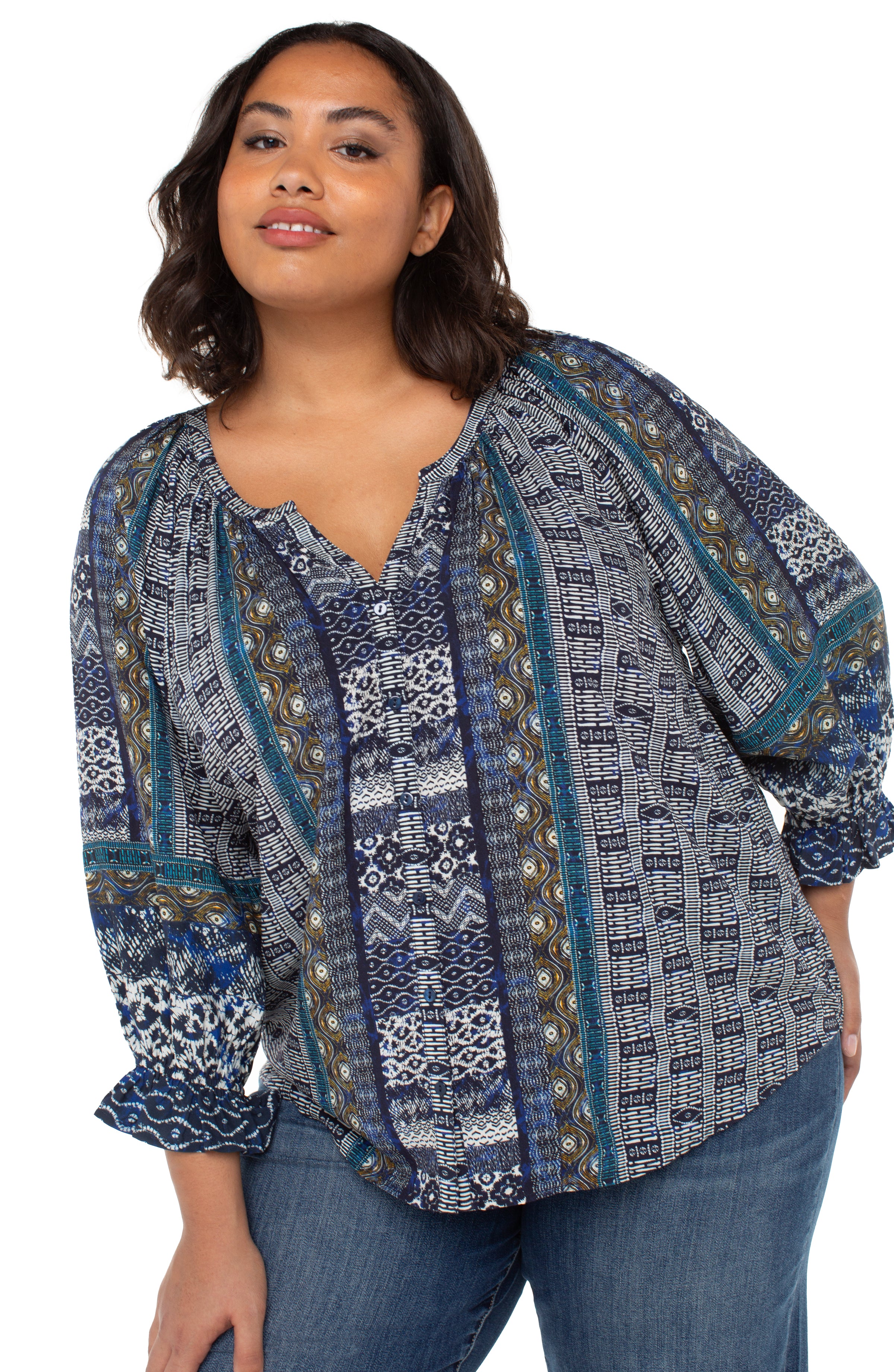 BLUE SHIBORI MULTI