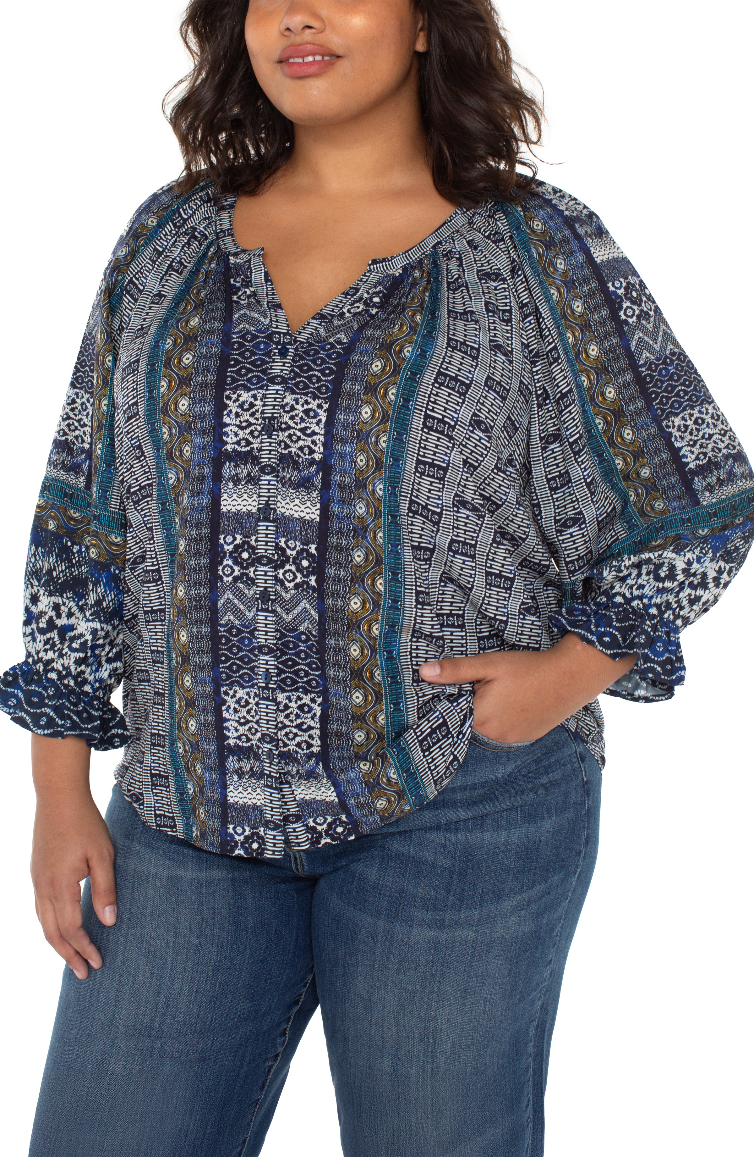 BLUE SHIBORI MULTI