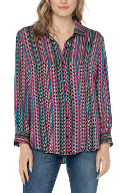 Open BUTTON UP WOVEN BLOUSE BUTTON UP WOVEN BLOUSE-1 in gallery view