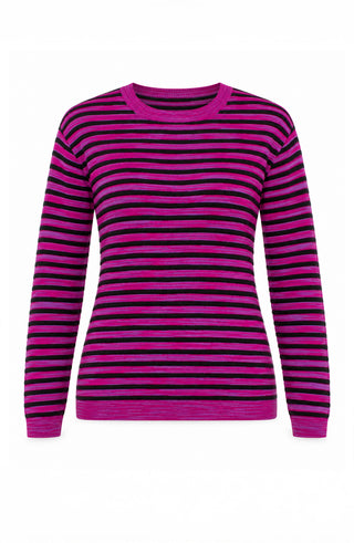 FUCHSIA SPACEDYE STRIPE