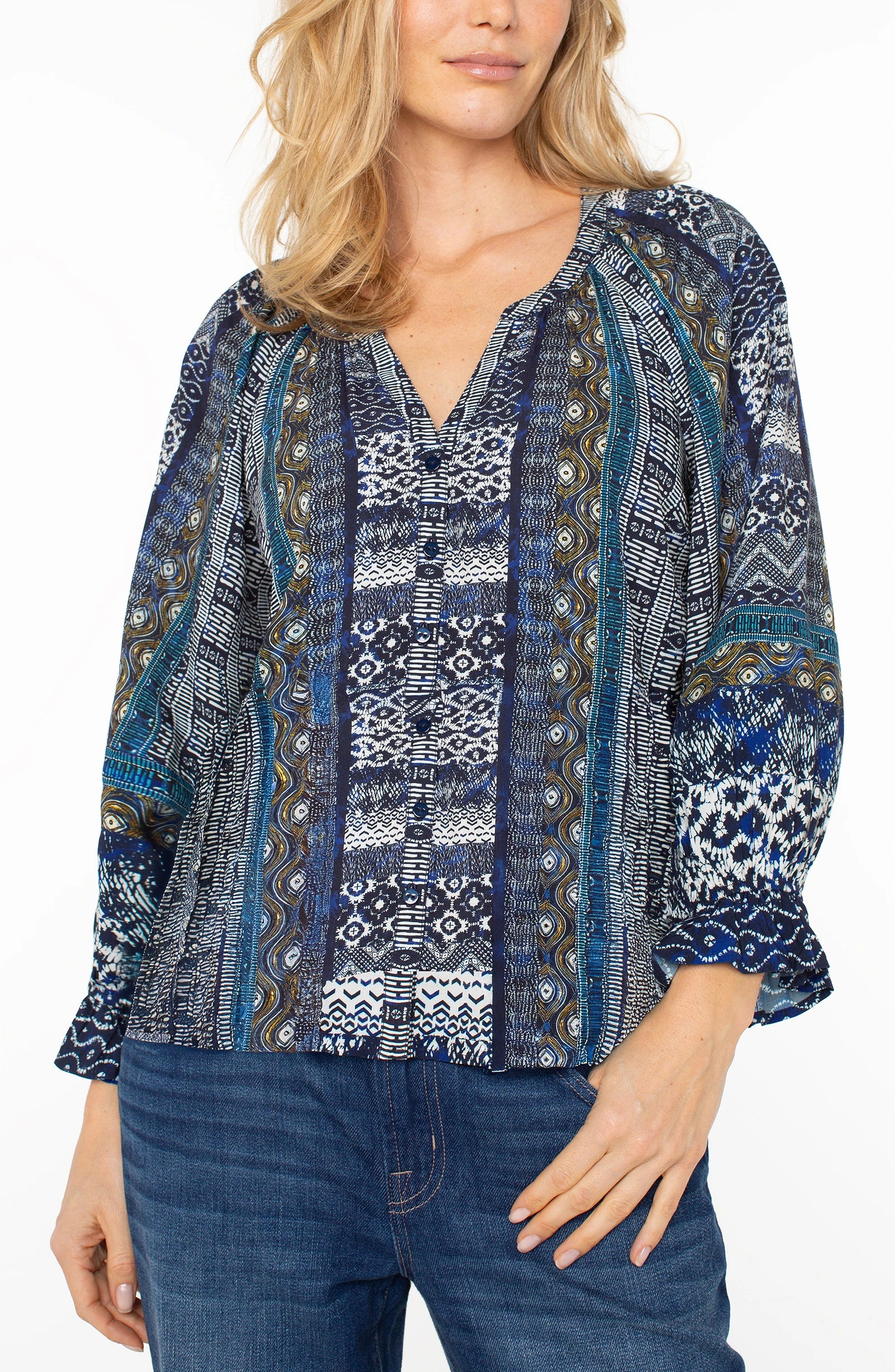BLUE SHIBORI MULTI