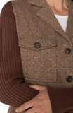 BROWN CAMEL HERRINGBONE