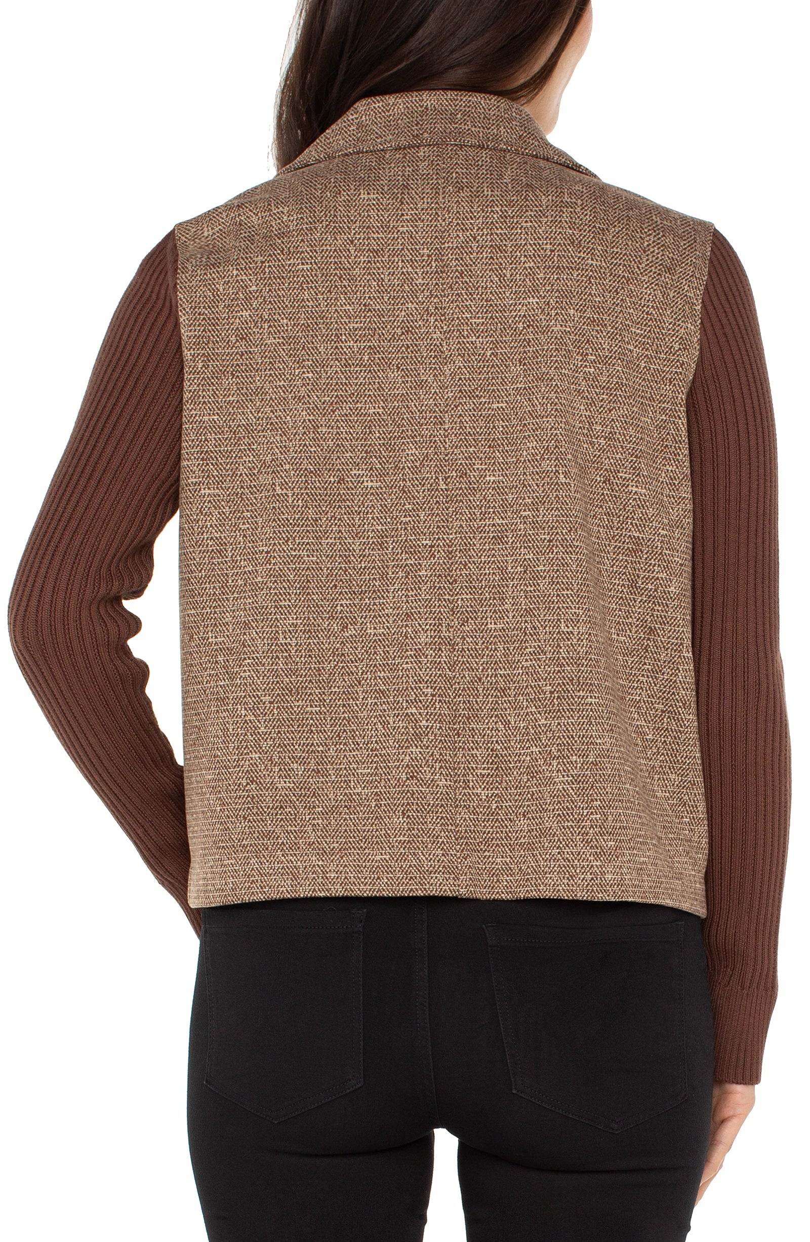 BROWN CAMEL HERRINGBONE