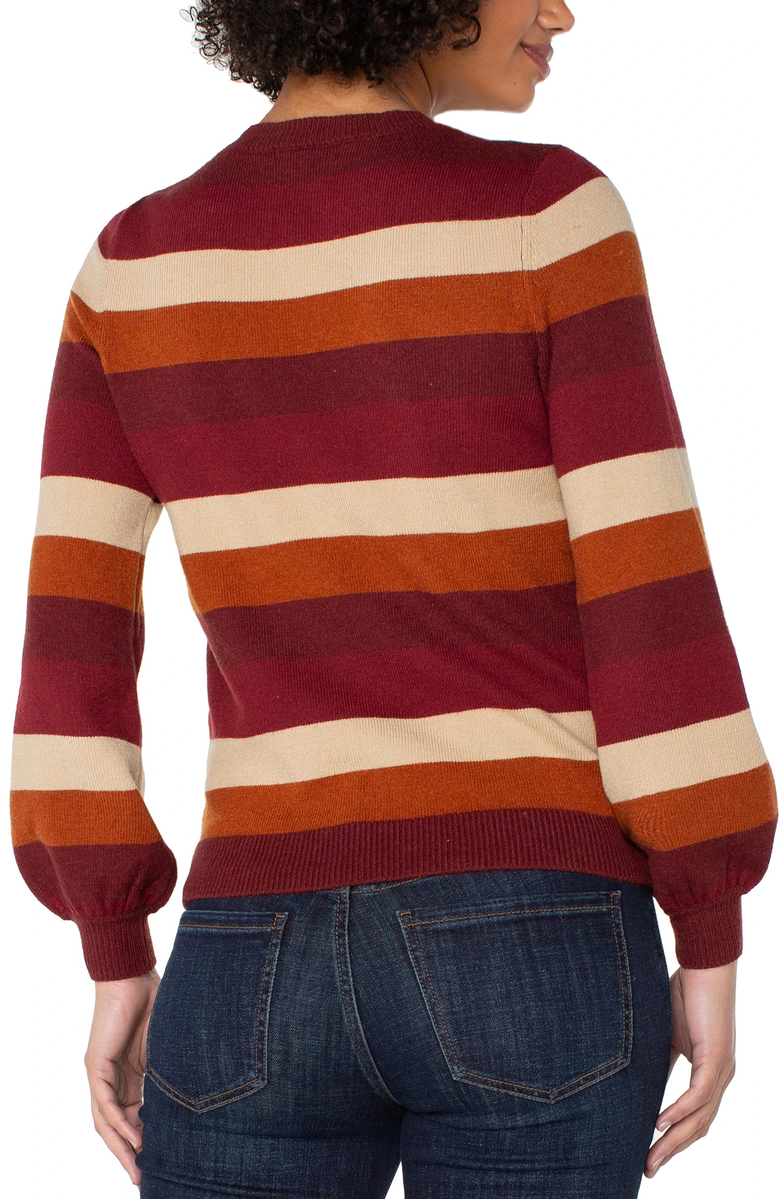 BURGUNDY MULTI STRIPE